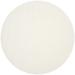 SAFAVIEH Santa Monica Chelsey Solid Shag Area Rug White 3 x 3 Round