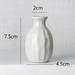 Modern Solid Flower Ceramic Vases Nordic Glazed Vase Flower Pot Home Decoration Accessories Ceramic Craft Ornaments Green Plant