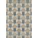 Momeni Edition Geometric Polyester Blue Area Rug 2 2 x 7 7 Runner Rug for Living Room Dining Room Bedroom Hallways and Kitchen