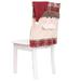 Mubineo Christmas Chair Covers Red Burlap Plaid Chair Back Cover Chair Slipcover Decoration