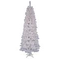 Vickerman 18351 - 8.5' x 40" White Salem Pencil Pine 450 Clear Lights Christmas Tree (A103281)