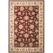 Red/White Rectangle 8' x 10' Area Rug - Safavieh Persian Court Shah Abbasi PC123F Red/Ivory Oriental Rug Silk | Wayfair PC123F-8