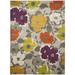 Gray/Yellow 72 x 0.25 in Area Rug - Safavieh Porcello Grey/Yellow Floral & Plant Rug Polypropylene | 72 W x 0.25 D in | Wayfair PRL7726C-6