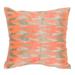 Safavieh Boho Chic Throw Pillow Down/Feather/Polyester in Orange | 20 H x 20 W x 2.5 D in | Wayfair DEC455A-2020-SET2