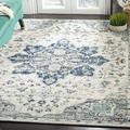 Blue/Navy 48 x 0.39 in Indoor Area Rug - Safavieh Madison Ivory/Navy Area Rug, Polypropylene | 48 W x 0.39 D in | Wayfair MAD921N-4