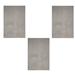 White 36 x 24 x 0.4 in Area Rug - Ebern Designs Hainault Solid Color Machine Made Tufted Area Rug in Gray Set | 36 H x 24 W x 0.4 D in | Wayfair