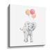 Zoomie Kids Elephant Celebration Elephant Celebration by - Painting on Canvas in Gray | 18 H x 18 W x 2 D in | Wayfair