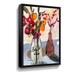 Winston Porter Still Lifewith Mason Jar & Flowers Still Lifewith Mason Jar & Flowers by - Painting on in Blue/Red | 48 H x 32 W x 2 D in | Wayfair