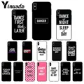 Yinuoda-Coque de téléphone en silicone souple pour Apple iPhone I Love Dance TPU Poly 11 11Pro