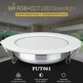 BOXER-Spot lumineux LED intelligent encastrable 9W RVB + CCT AC 220V intensité variable 2700K ~