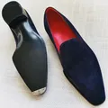 Mocassins en Faux Daim pour Homme Chaussures Solides Mode Business Décontracté ix 03classique