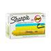 Sharpie 25005 Accent Tank Highlighters Chisel Tip Yellow 12-Count