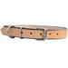 41BH HILASON Western Heavy Duty Handmade Genuine Leather Dog Collar Tan 18 In