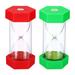 2 Min Sand Timer, 1 Set(2pcs)Hexagon Small Sandy Clock, Sand Glass Red, Green - Red,Green