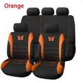 Butterfly Car Seat Covers Universal Car Seat Cover Car Seat Protection Covers Women Car Interior Accessories (Orange)