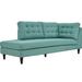 Carson Carrington Humlebaek Empress Upholstered Fabric Chaise