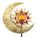 Filigree Sun Moon Solar Stake