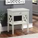 Madison Wood Nightstand with 1 Drawer and Open Storage Shelf