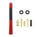 Unique Bargains 1 Set 12cm 4.7 Car AM FM Radio Signal Antenna Mast Universal Carbon Fiber Pattern Red