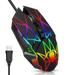 Wired Gaming Mouse EEEkit 2.4G USB Rechargeable Computer Mice with 6 Buttons 4 Adjustable Levels DPI Up to 3200DPI Colorful LED Lights Ergonomic Optical Mouse for Notebook PC Computer Mac