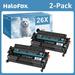 CF226X 26X Toner Cartridge Replacement for HP 26X CF226X Toner Compatible with HP Laserjet Pro M402n M402d M402dn M402dw HP Laserjet Pro MFP M426fdw M426fdn M426dw Printer (2-Pack Black)