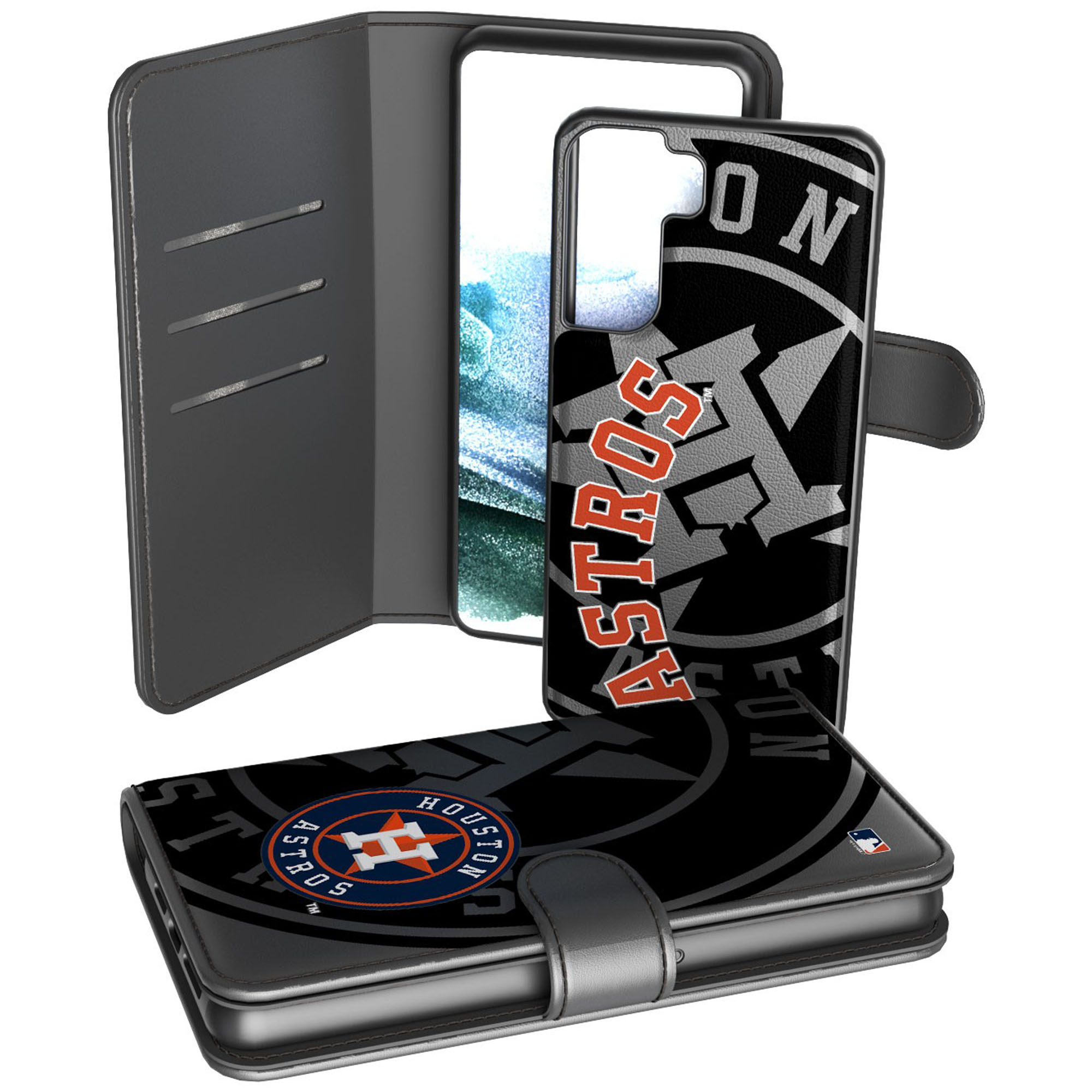 Houston Astros Samsung Galaxy Mono Tilt Wallet Case