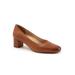 Wide Width Women's Daria Pump by Trotters in Brown (Size 8 1/2 W)