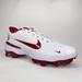 Nike Shoes | Nike Men Alpha Huarache Elite Oklahoma Sooner Baseball Cleats Dr0208-101 Sz 13 | Color: Red/White | Size: 13