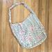 Free People Bags | Free People Cotton Boho Floral Polka Dot Reusable Tote Bag | Color: Black/Pink | Size: Os