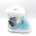 Disney Shoes | Disney Frozen 2 Anna & Elsa Cozy Faux Fur Lined Slippers | Color: Blue/White | Size: Girls 5-6