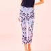 Lilly Pulitzer Pants & Jumpsuits | Lilly Pulitzer Kelly High Rise Crop Flare Pant Size 8 | Color: Blue/Pink | Size: 8