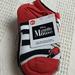 Disney Accessories | Disney Minnie Mouse 6 Pairs Of Socks Size 7 - 10 Red, Black, Gray & White | Color: Black/Red | Size: Girls 7 - 10 Shoe Size