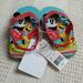 Disney Shoes | Disney Mickey & Pluto Flip Flops Size 5/6 Toddler Blue, Yellow & Blue | Color: Blue/Red | Size: 5/6 Toddler