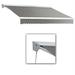 Awntech DTL24-US-G 24 ft. Destin with Hood Left Motor & Remote Retractable Awning Gray - 120 in.