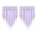 Dtydtpe Curtains Curtains & Drapes 2Pc Solid Color Finished Curtain Curtain Drapery 51X24 Bedroom Home Decor Triangle Curtain Curtain Screen Kitchen Short Curtain