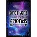 Galaxy Inspirational Wall Art Flat Canvas Wall Art Print Brothers make the best friends arrow family sibling love Wall Sign Decor Funny Gift 12 x 16 inch