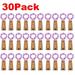 30Pack 20 LED Wine Bottle Cork Lights Fairy Mini String Lights Copper Wire (Purple)