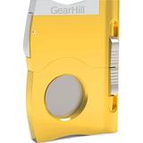 GearHill Stainless Steel Blade Cigar Punch Cutter with Gift Box Cigar Accessories (Gold)