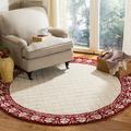 Safavieh Handmade Total Performance Jamilah Oriental Trellis Rug Red 8 Round 8 Round Indoor Living Room Bedroom Brown Round