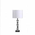 HomeRoots 468820 20 in. Luxurious Crystal & Steel Table Lamp Crystal