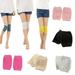 Pnellth All-match Thermal Knee Sleeve Knee Brace Pad Women Plain Leg Warmer Protector