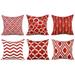 6Pc/Set Home Decorative Pillowcase Cotton Linen Sofa Cushion Throw Pillow Cover