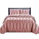 New Quilted Bedspread Throw Embossed Pattern Frilled Bedspreads with Matching Pillow Cases - Luxury Bedspread Bed Throw Coverlets Bedding Set (Pink, Double)