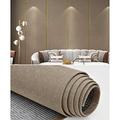 LXHONG 1 Roll Peel and Stick Wallpaper - Linen Wall Panels - Thermal Insulation - Soundproof Paneling - Interior Walls - Soft - Bedroom Wallpaper Decor (Color : Light Brown, Size : 65x280cm)