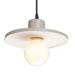 Justice Design Group Radiance 8 Inch Mini Pendant - CER-6325-ANTS-ABRS-BKCD