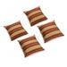 Blazing Needles Indoor/Outdoor Throw Pillow Polyester/Polyfill blend in Red | 4 H x 17 W x 17 D in | Wayfair 9910-S4-REO-17