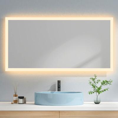Badspiegel mit Beleuchtung led Wandspiegel (120x60cm, Warmweißes Licht) - Emke