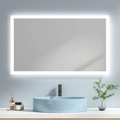 Emke - Badspiegel mit Beleuchtung led Wandspiegel (100x60cm, Warmweißes Licht)