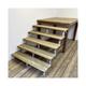 Escalier bois métal en kit h35cm - 2 marches, largeur 140cm, marches bois autoclave