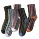 Chaussettes longues en coton de style coréen pour femmes chaussettes Strihearimprimés confort des